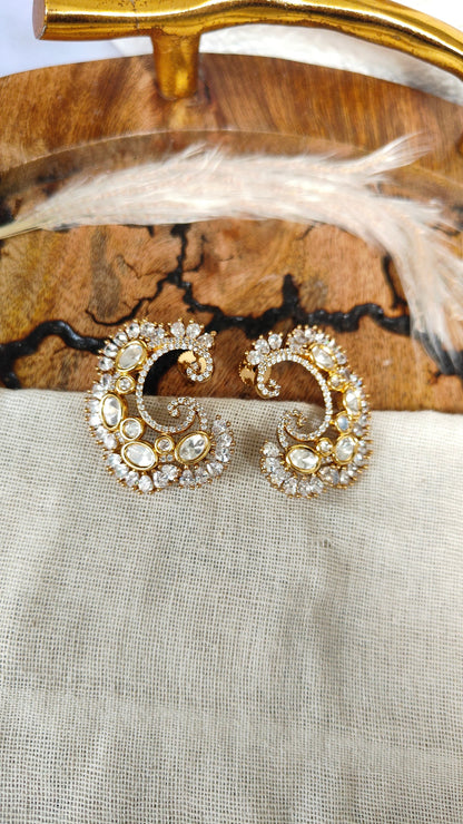 Ivory Crescent Earrings