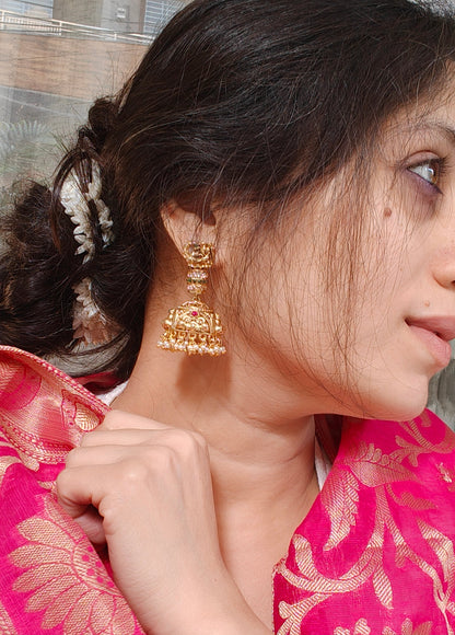 Nritya Mayura Temple Jhumkas