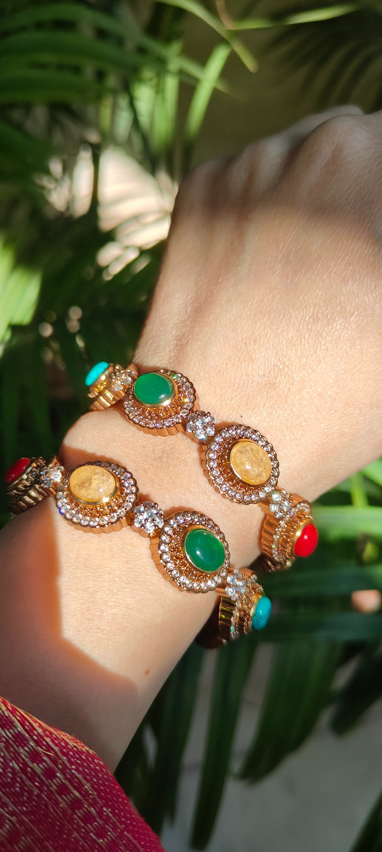 Navratna Royale Statement Bangles