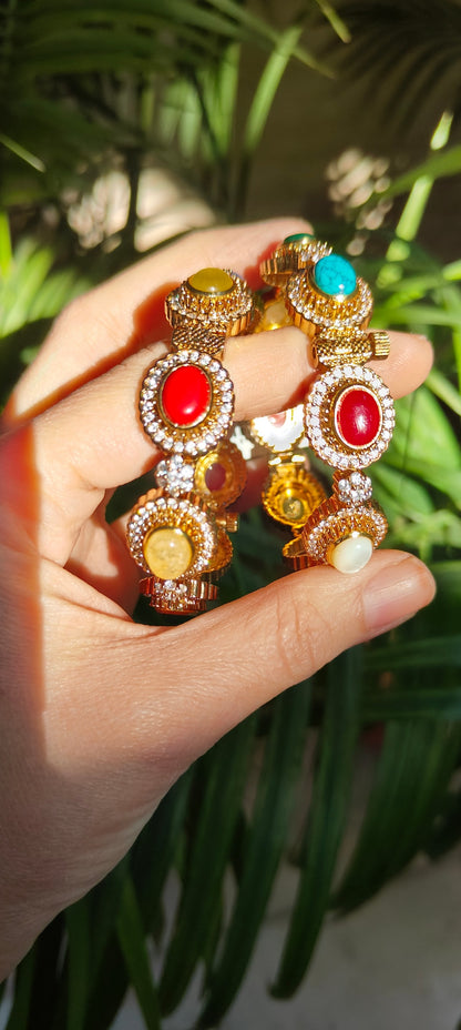 Navratna Royale Statement Bangles