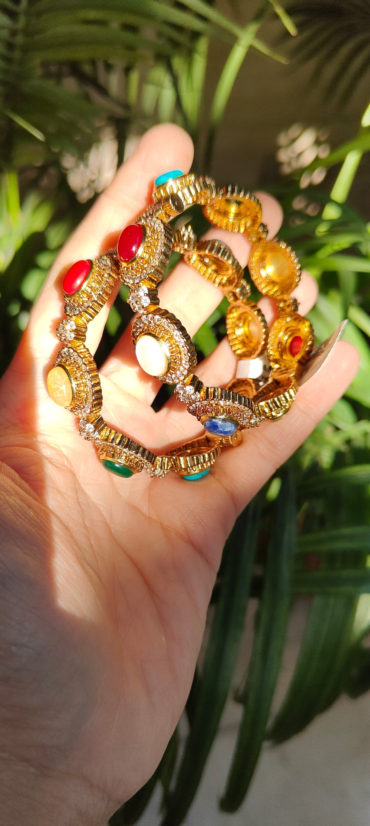 Navratna Royale Statement Bangles