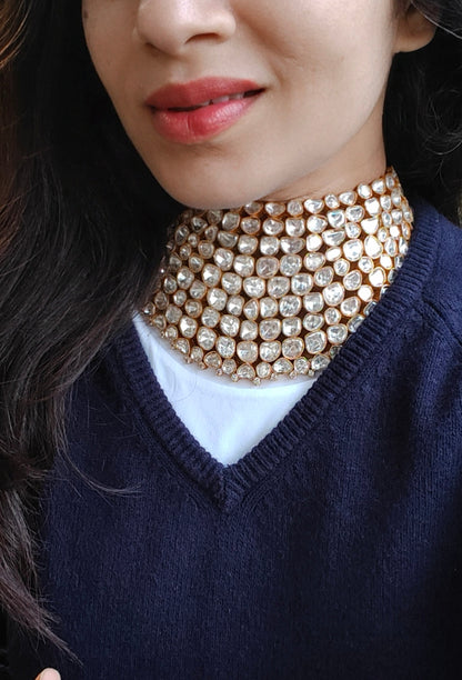 Limited Edition Sehra Uncut Polki Choker with Earrings