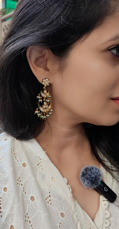 Chandrika Moissanite Danglers