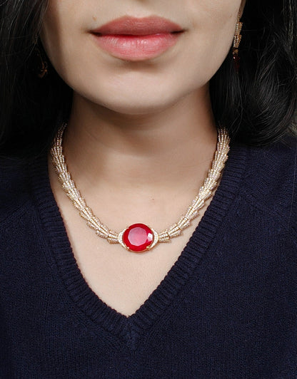 Scarlet Necklace Set