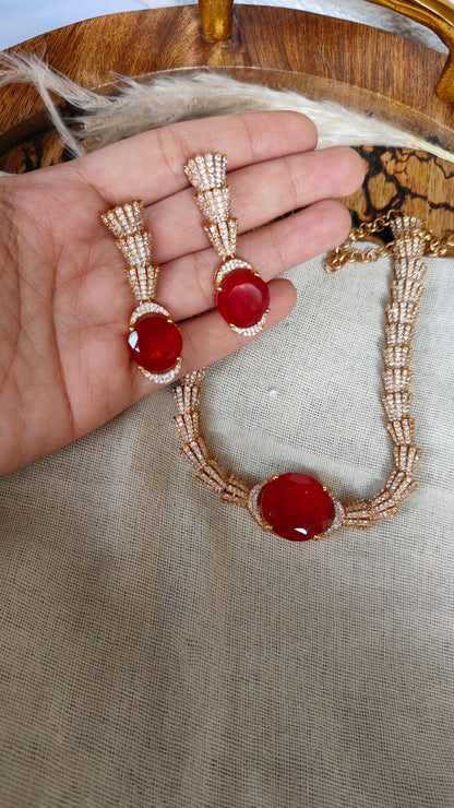 Scarlet Necklace Set