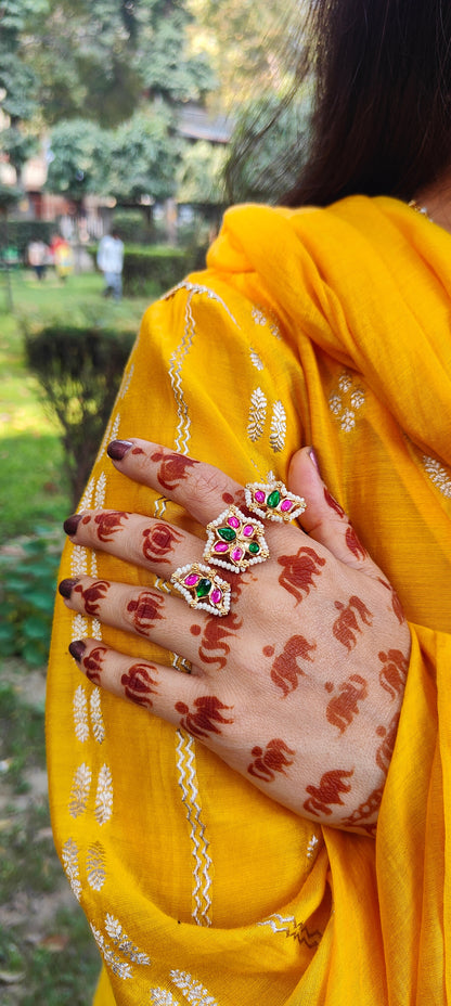 Rang Ratan Two Finger Ring