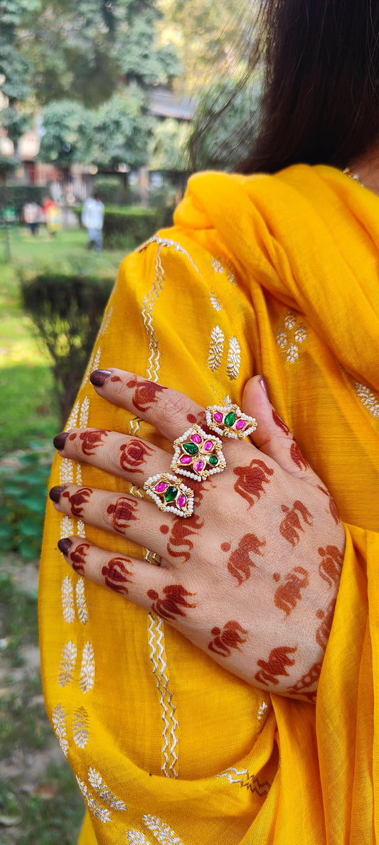 Rang Ratan Two Finger Ring