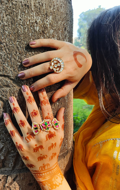 Rang Ratan Two Finger Ring