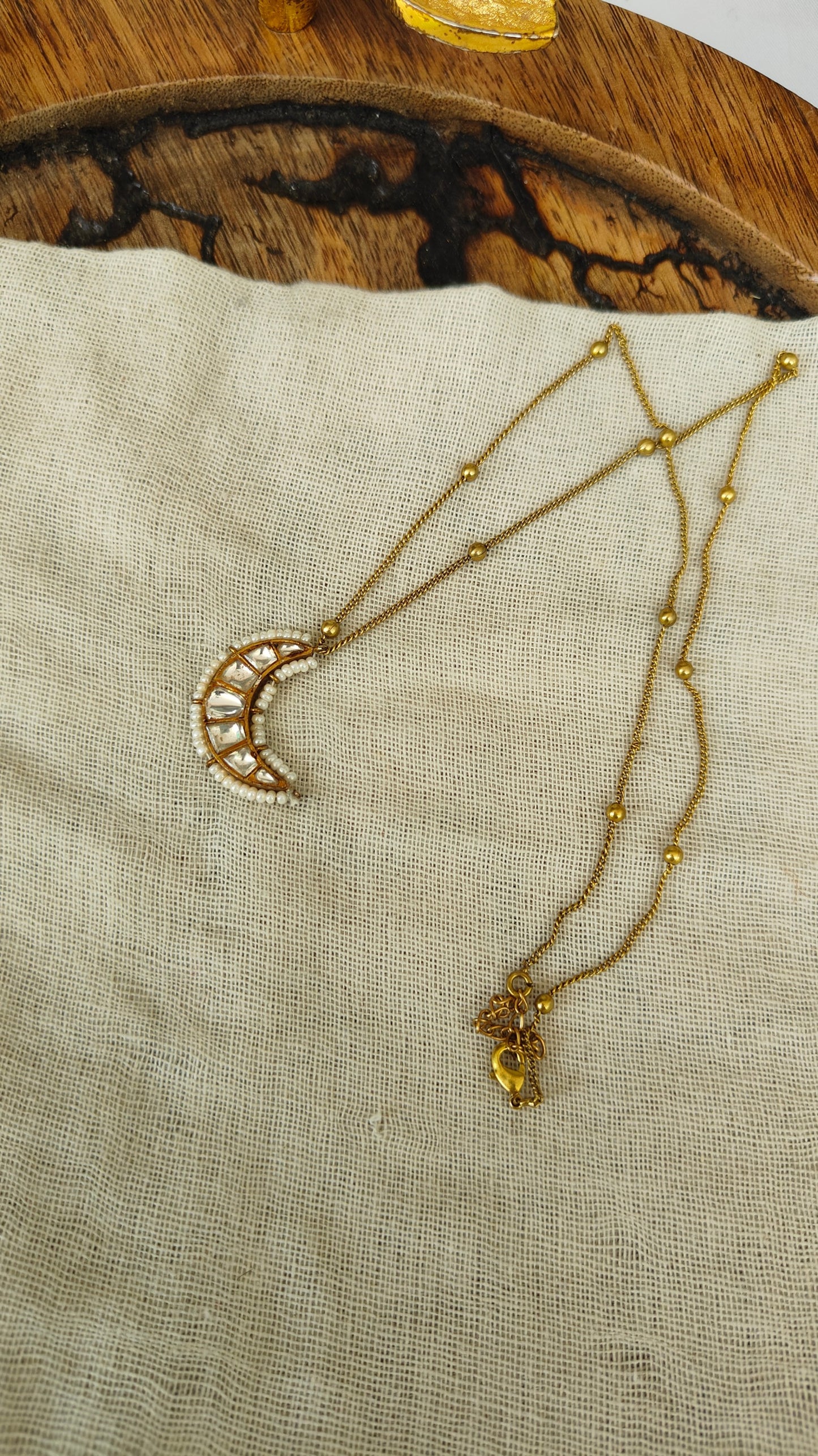 Chandrika Crescent Necklace