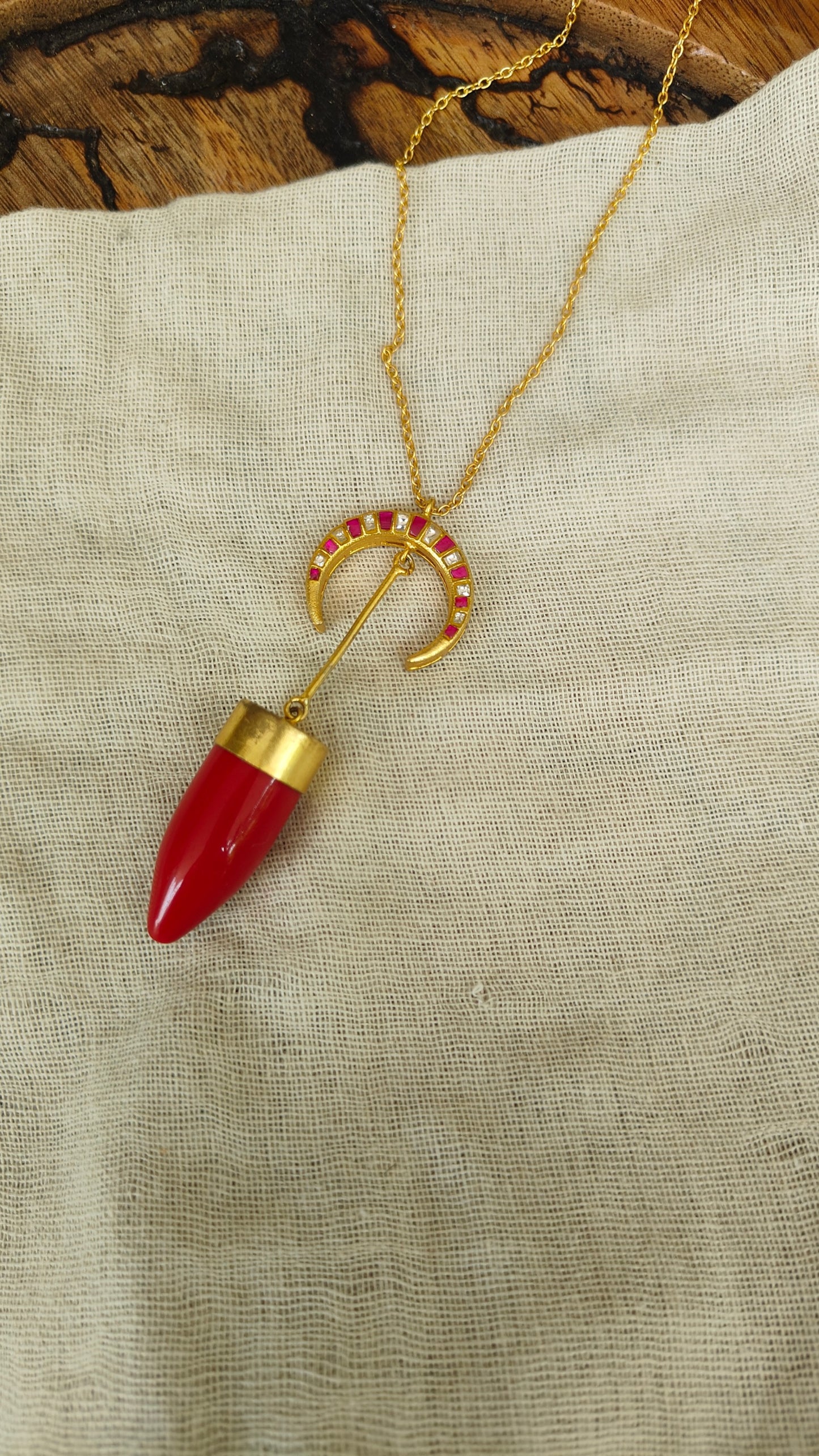 Nazariya Tusk Pendant Necklace