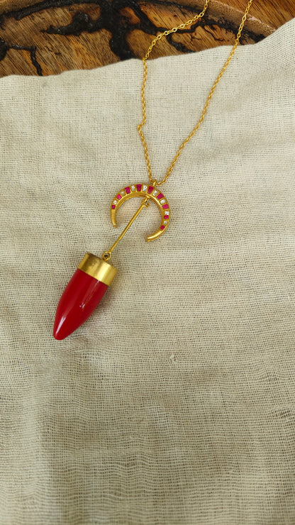 Nazariya Tusk Pendant Necklace