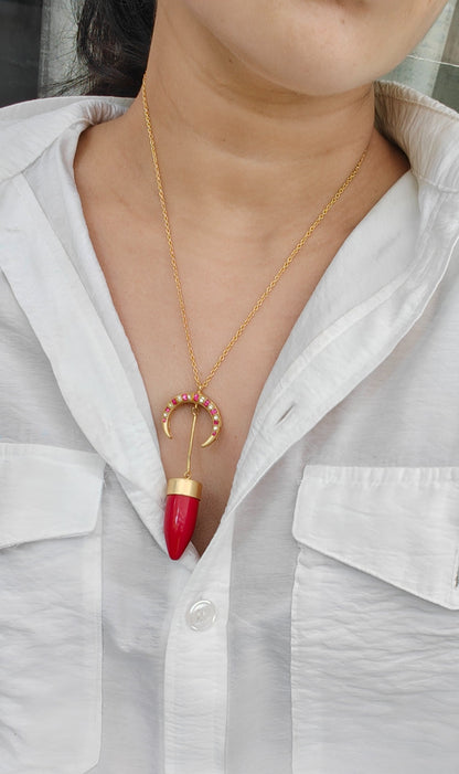 Nazariya Tusk Pendant Necklace
