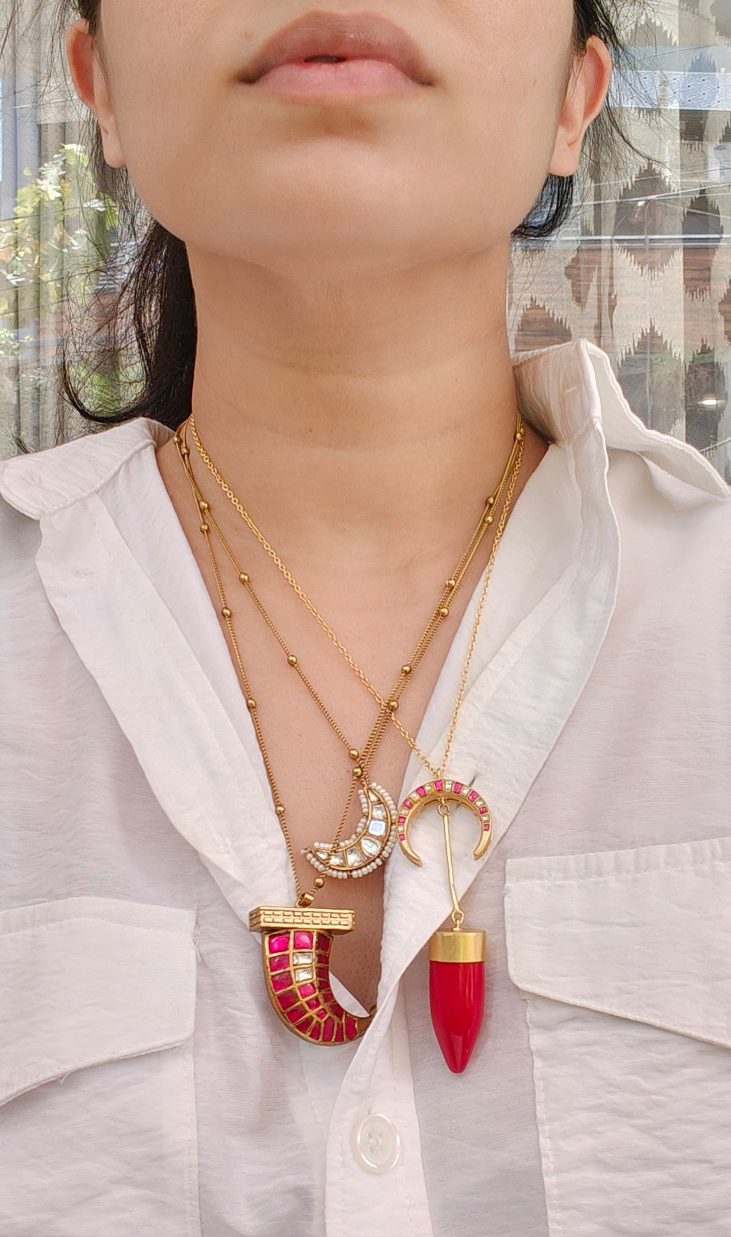Nazariya Tusk Pendant Necklace