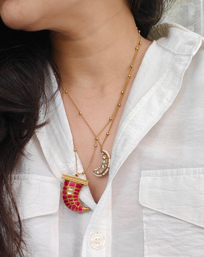 Chandrika Crescent Necklace