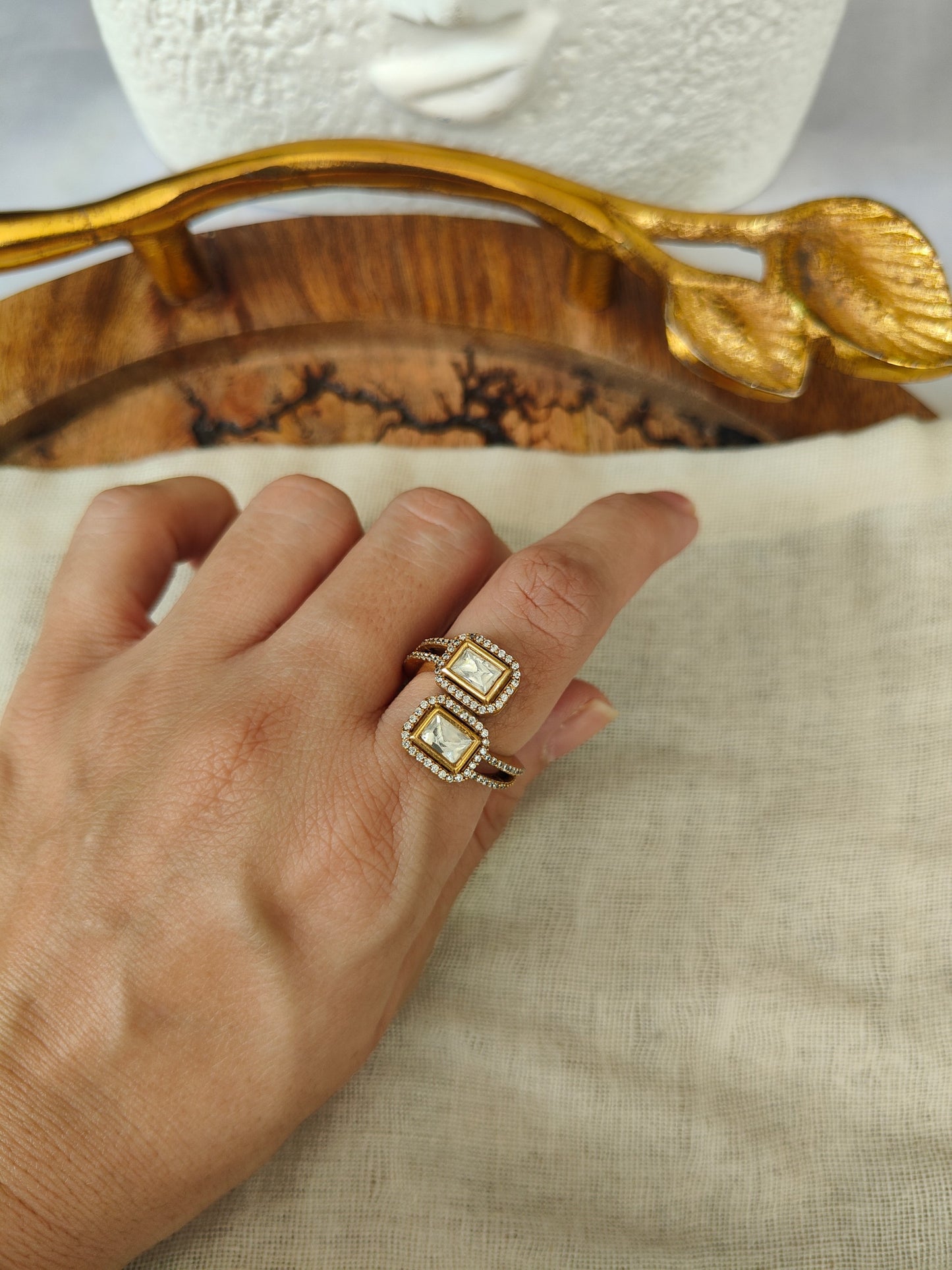 Zara Twin Stone Ring