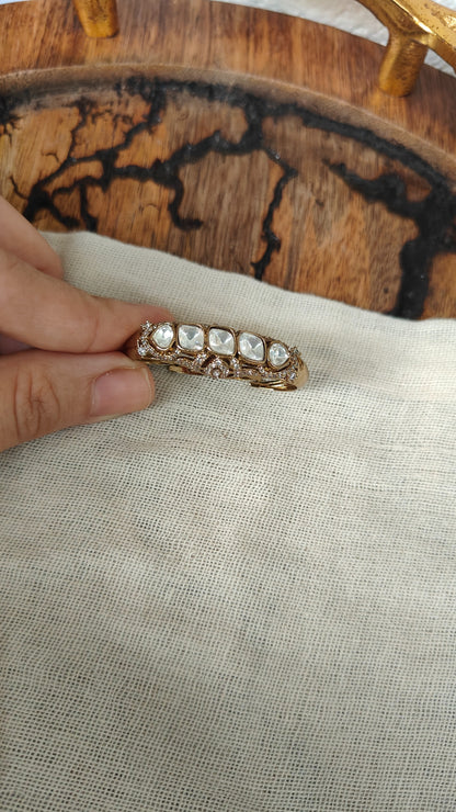 Meher Double Finger Ring