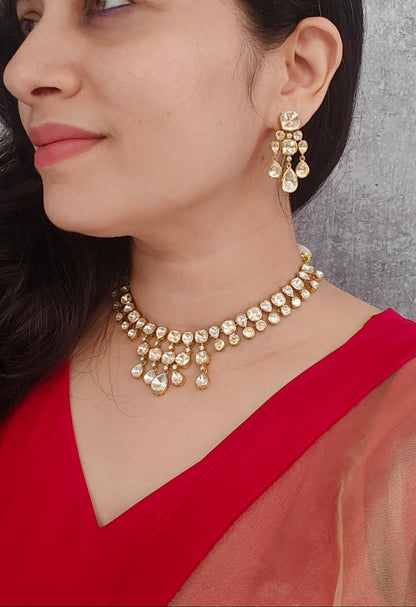 Saanjh Polki Choker Set