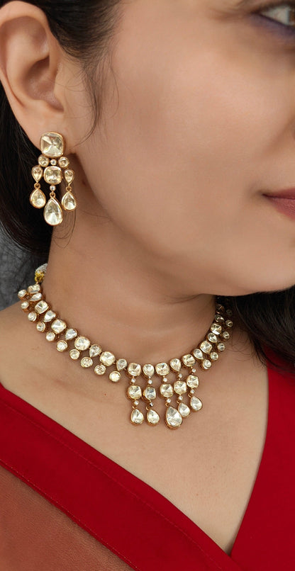 Saanjh Polki Choker Set