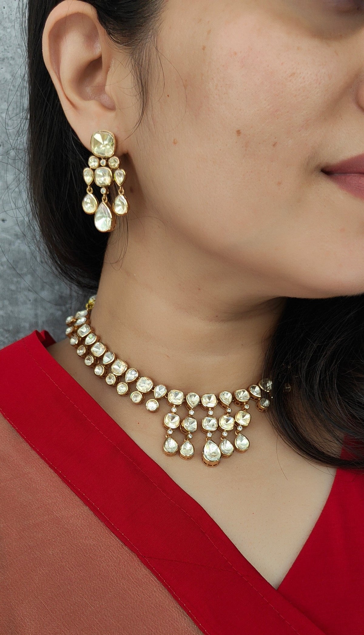 Saanjh Polki Choker Set