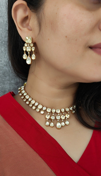 Saanjh Polki Choker Set