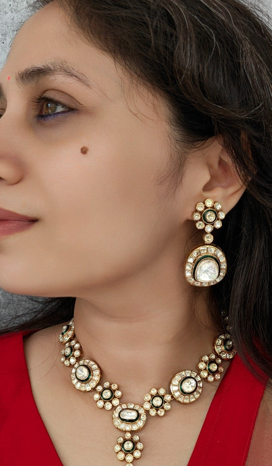 Roshni Polki Necklace Set