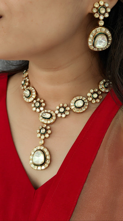 Roshni Polki Necklace Set
