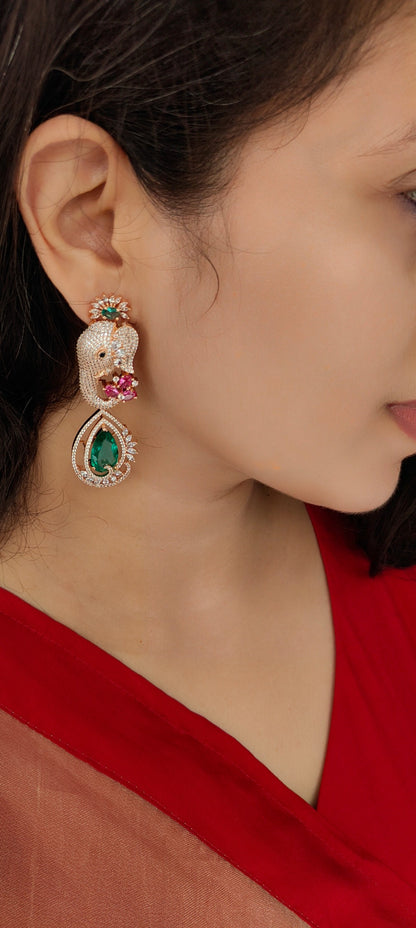 Gajraj Elephant Drop Earrings