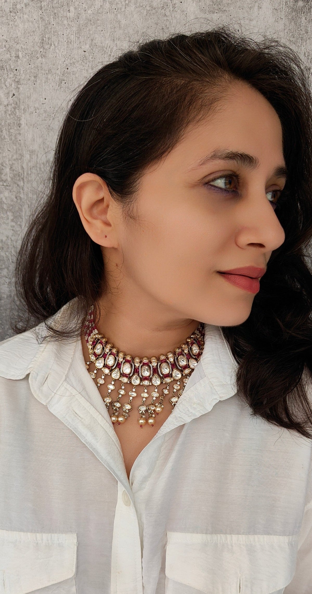 Rajkumari Polki Bridal Set