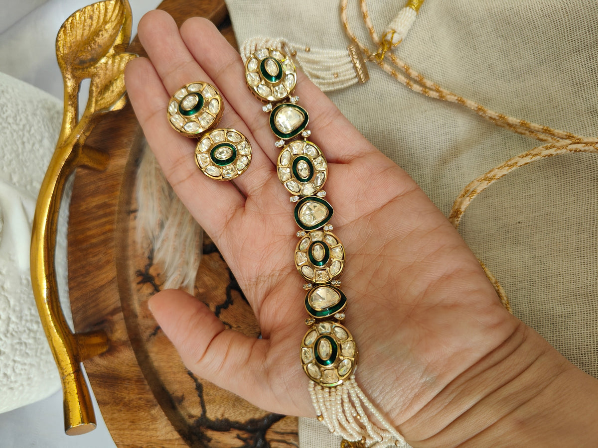 Kamala Polki Choker Necklace Set
