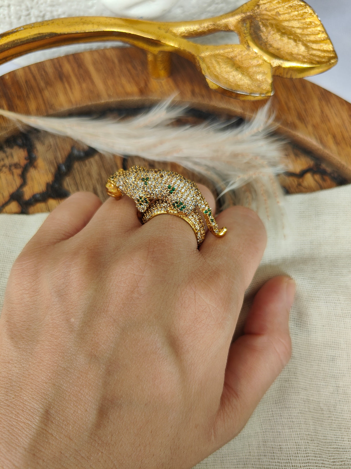 Sherni Panther Adjustable Ring