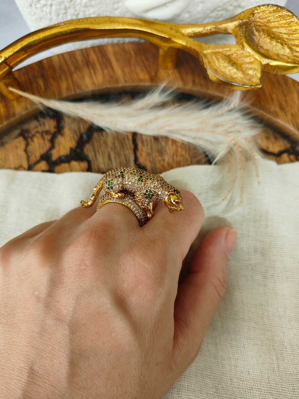 Sherni Panther Adjustable Ring