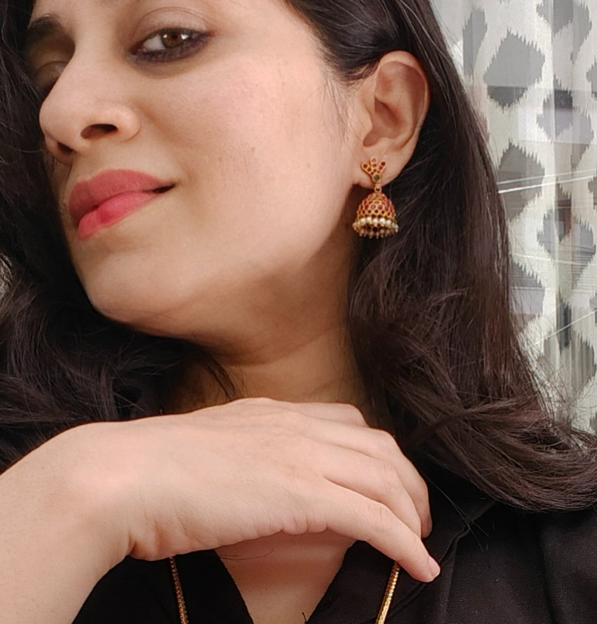 Rukmini Peacock Necklace Set