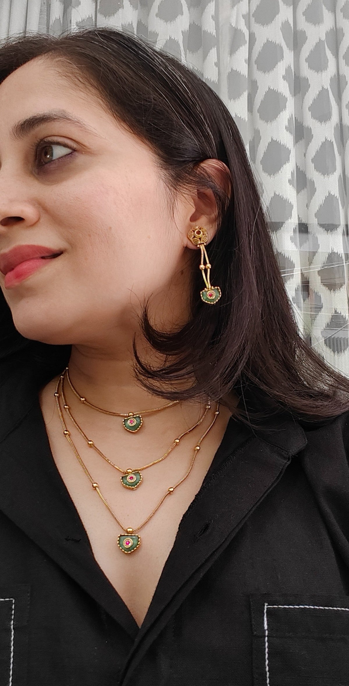 Trilok Layered Necklace Set
