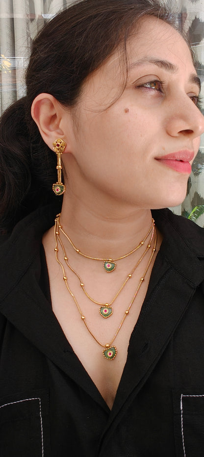Trilok Layered Necklace Set