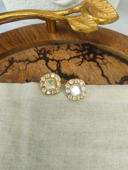 Roshni Polki Stud Earrings