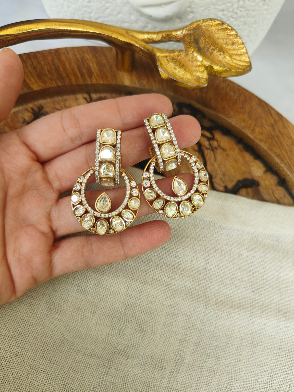 Chandrama Chandbali Earrings