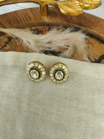 Suraj Polki Stud Earrings