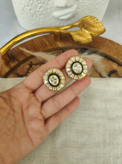 Suraj Polki Stud Earrings