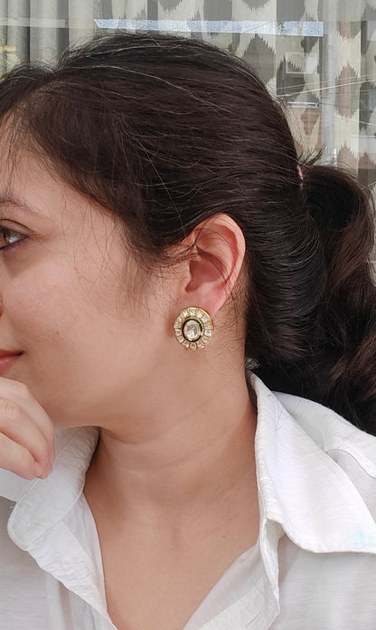 Suraj Polki Stud Earrings