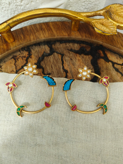Chaand Tara Open Hoop Earrings