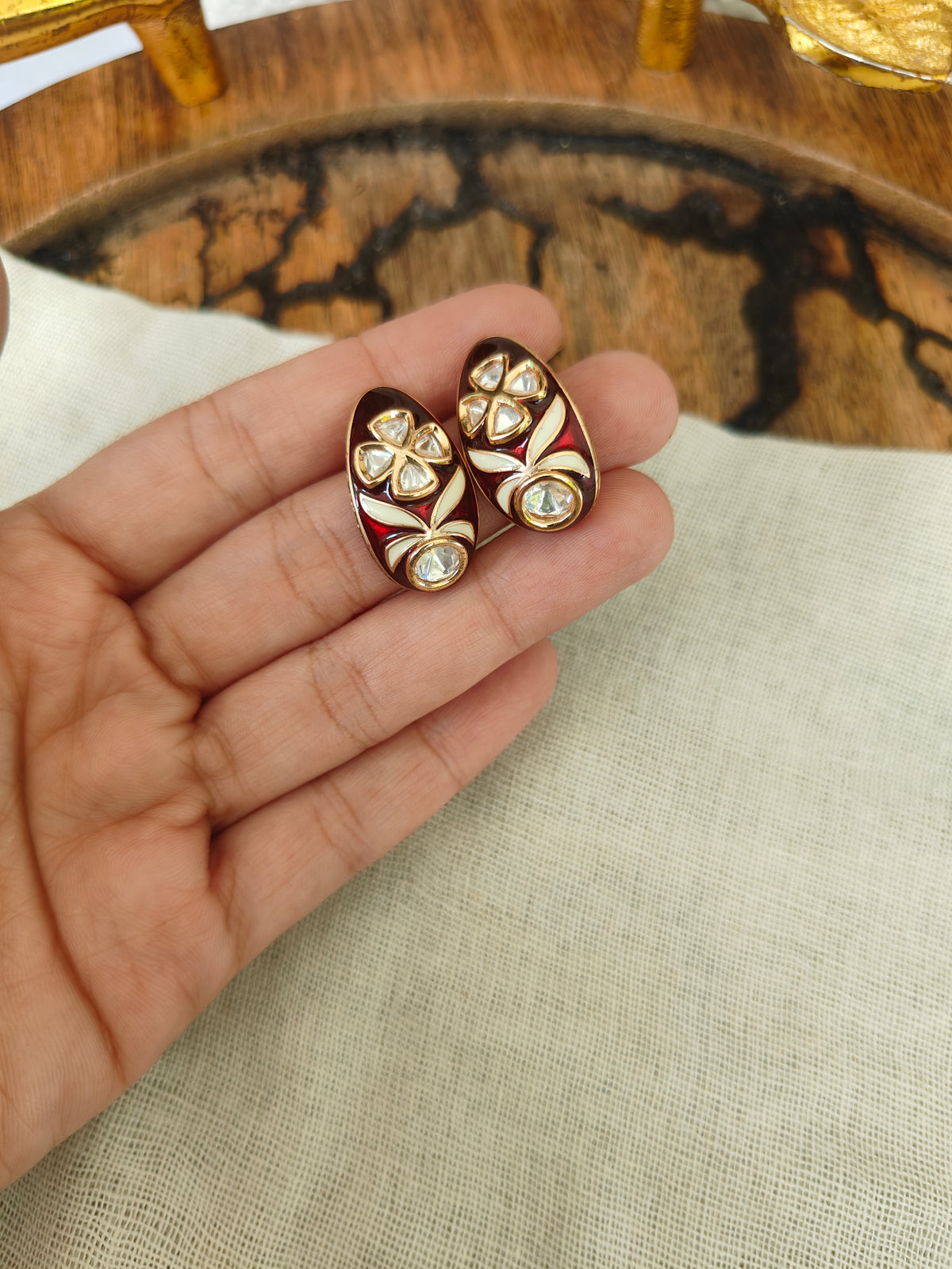 Asma Meenakari Studs