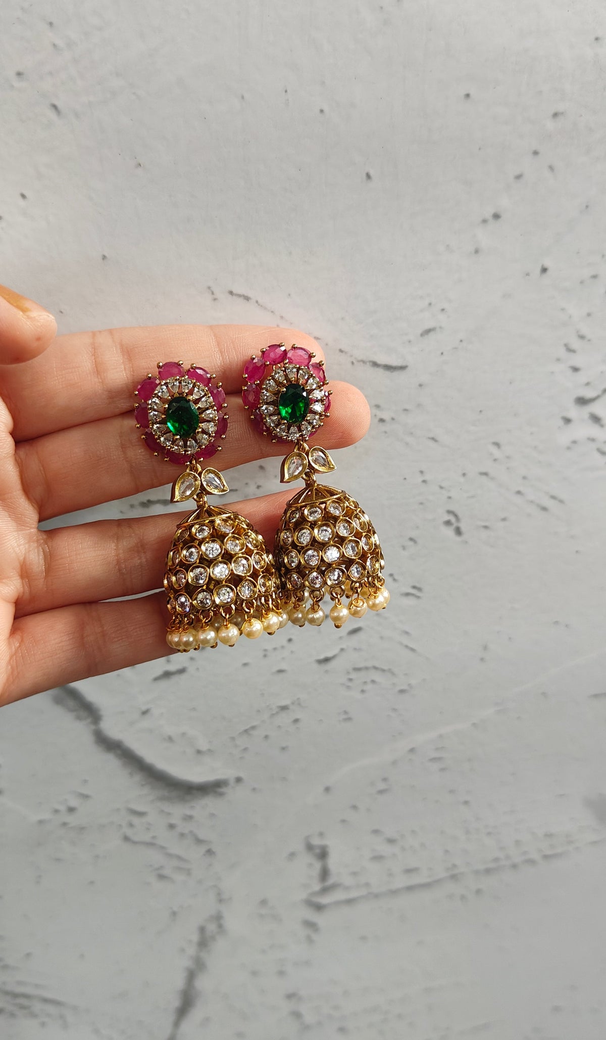 Chhavi Interchangeable Jhumka Earrings