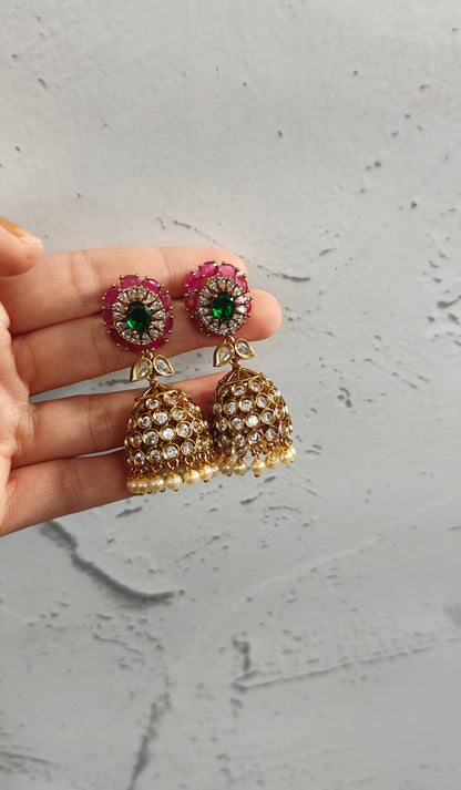 Chhavi Interchangeable Jhumka Earrings