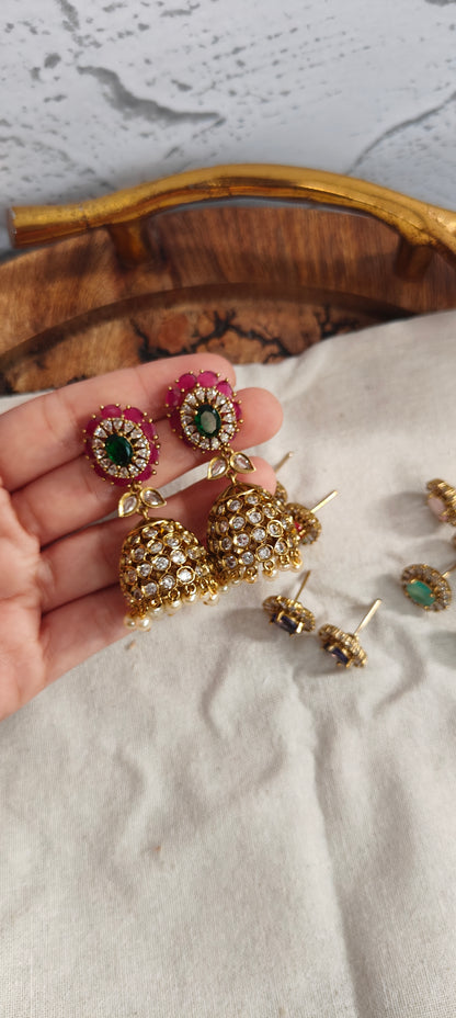 Chhavi Interchangeable Jhumka Earrings