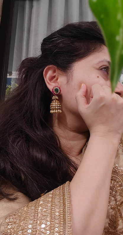 Chhavi Interchangeable Jhumka Earrings