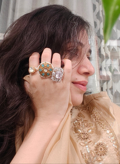 Firoza Antique Gold Ring