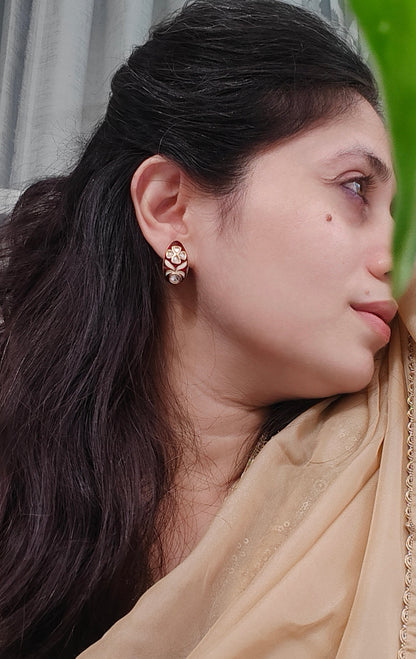 Asma Meenakari Studs