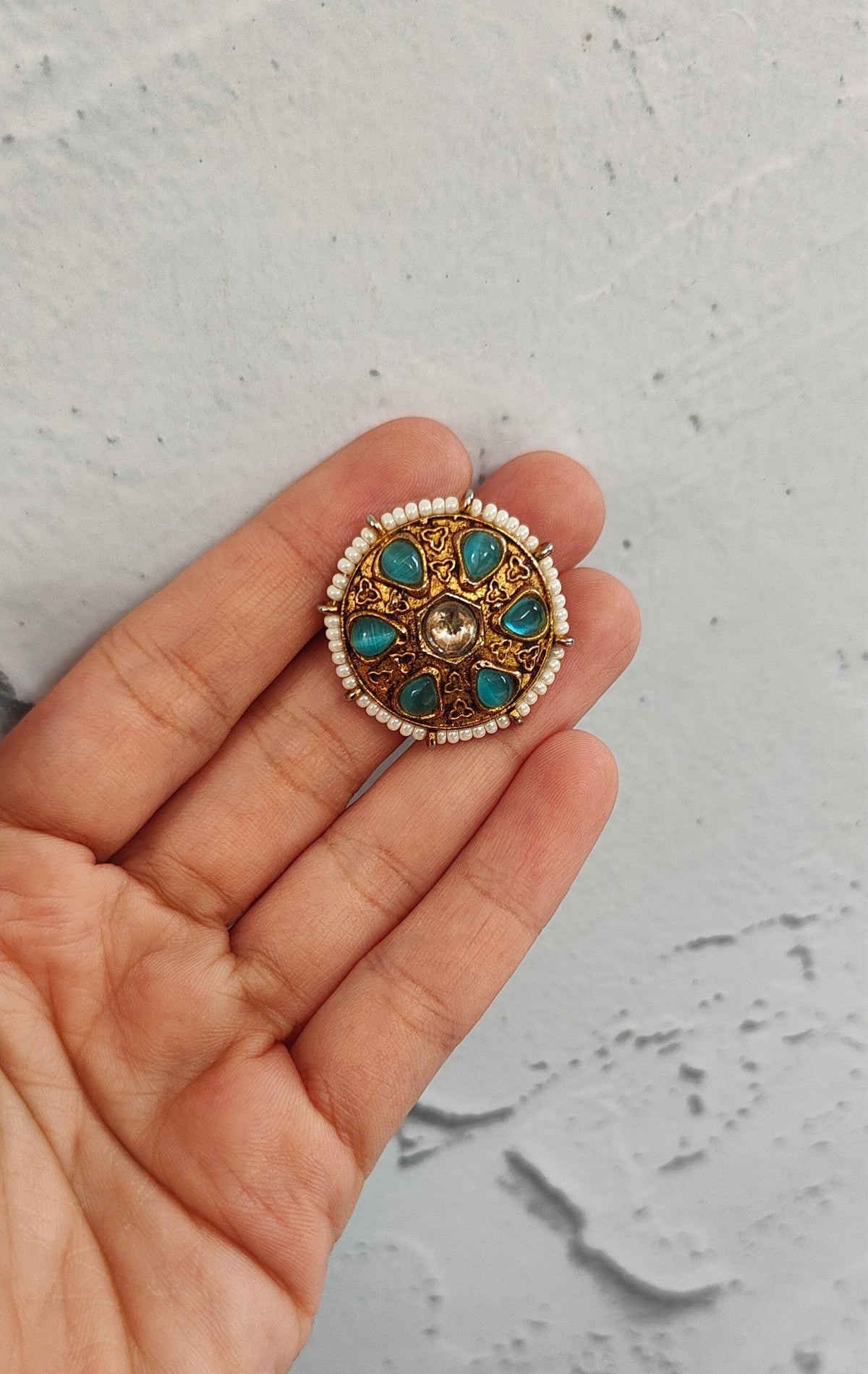 Firoza Antique Gold Ring