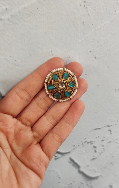 Firoza Antique Gold Ring