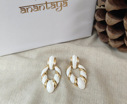 White Enamel Danglers